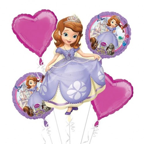BALLOON SOFIA THE 1ST BOUQUET 5PC BALLOON SOFIA THE 1ST BOUQUET 5PC